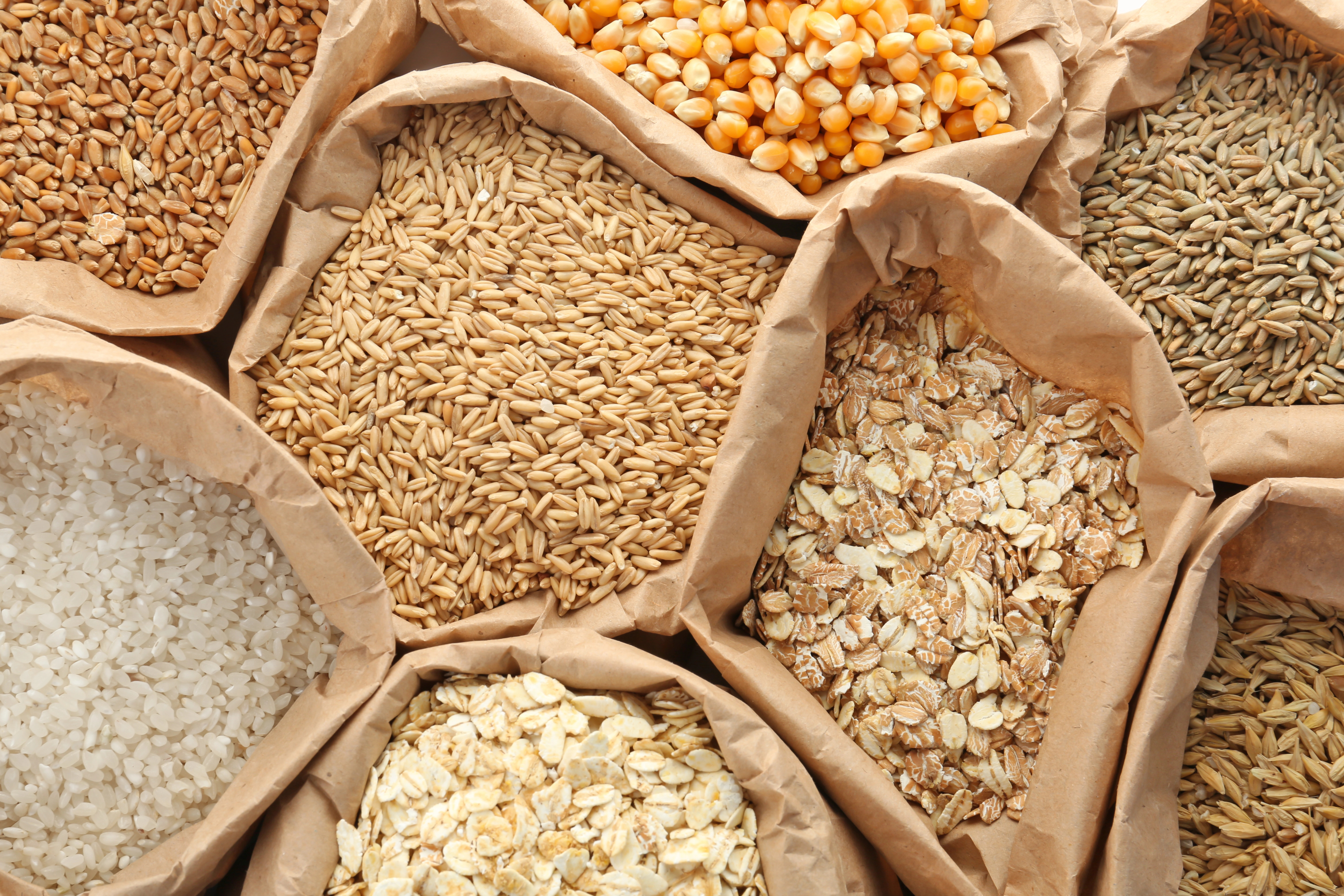 Variety of grains.